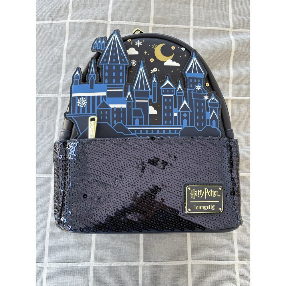 Loungefly x Harry Potter Hogwarts Yule Ball NYC Exclusive Mini Backpack Bag NWT